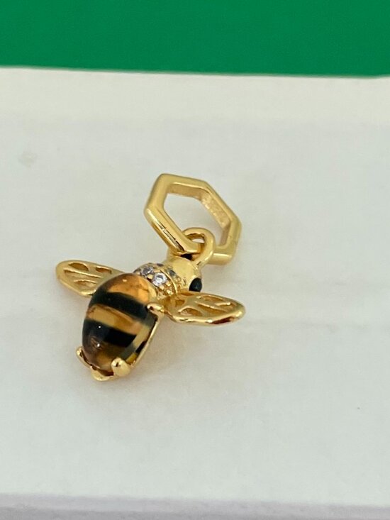 Pandora Jewelry - Authentic New 100% Original PANDORA Brand  14K Gold Sparkling Bee Dangle Charm